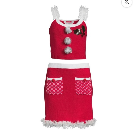NWT Love On A Hanger Knit Christmas Top & Skirt Set, 2-Piece Sizes: Variety - Picture 5 of 13